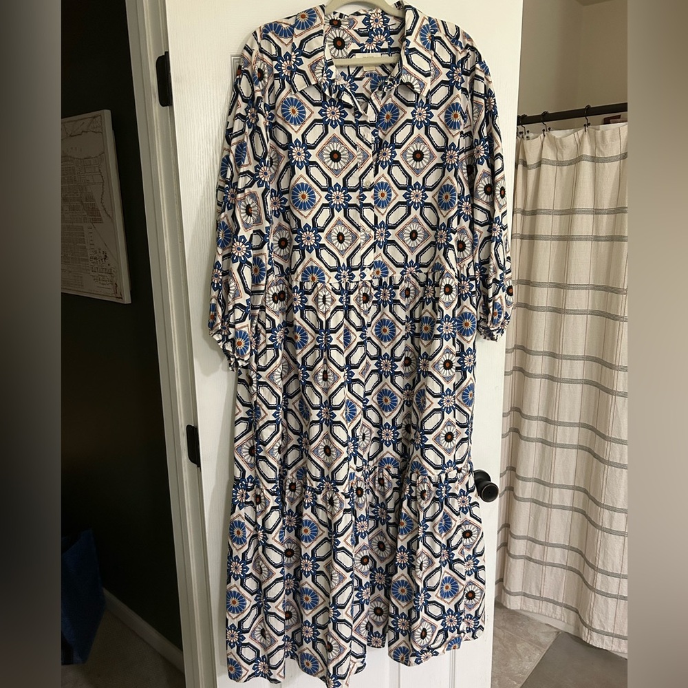 Anthropologie Bettina Maxi Shirt Dress